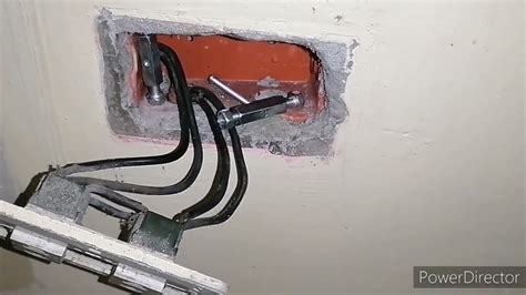 how to replace a broken electrical outlet box|electrical box screw hole broken.